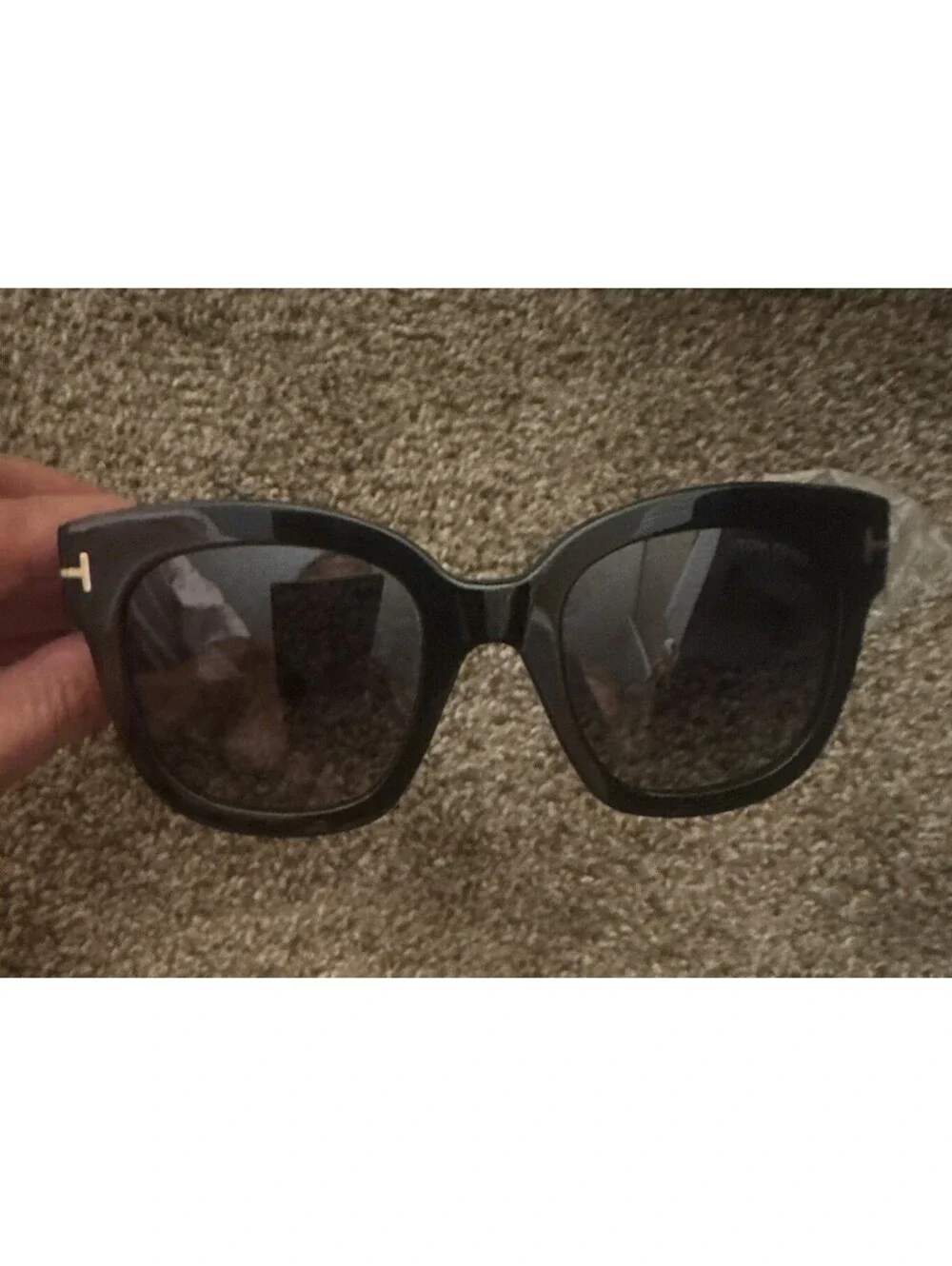 Brand new TOM FORD Beatrix-02 FT0613/S 01D Square Polarized Sunglasses 52-22-140